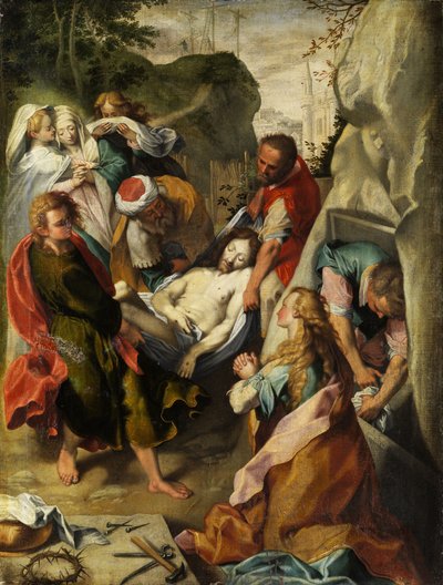 The Burial of Christ by Unbekannt Unbekannt